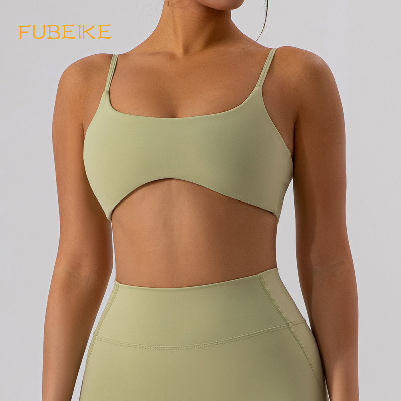 Sports Bra Racerback - FUBEIKE biustonosz do jogi z obcisłym