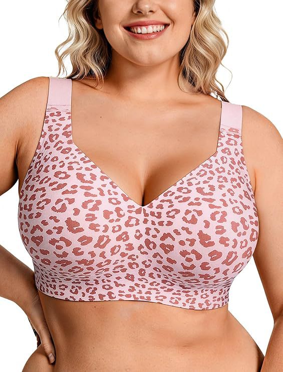 Underwire Bra Padded - Biustonosz bez fiszbinów plus size, żelowy,
