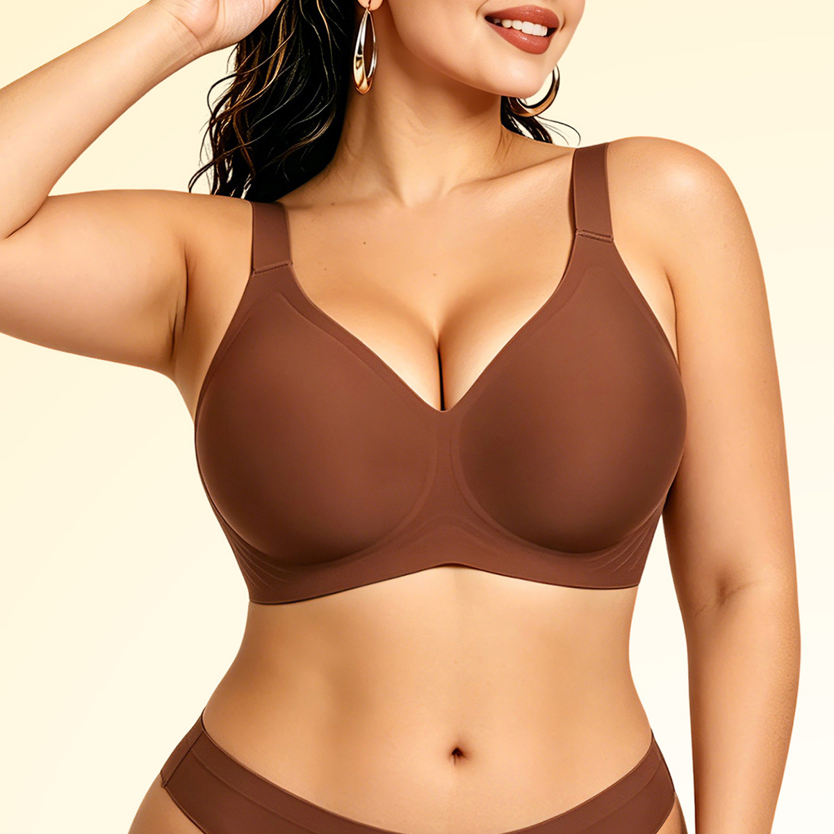 Wirefree Bra Comfort - Damski bezszwowy biustonosz bez fiszbin, miękki,