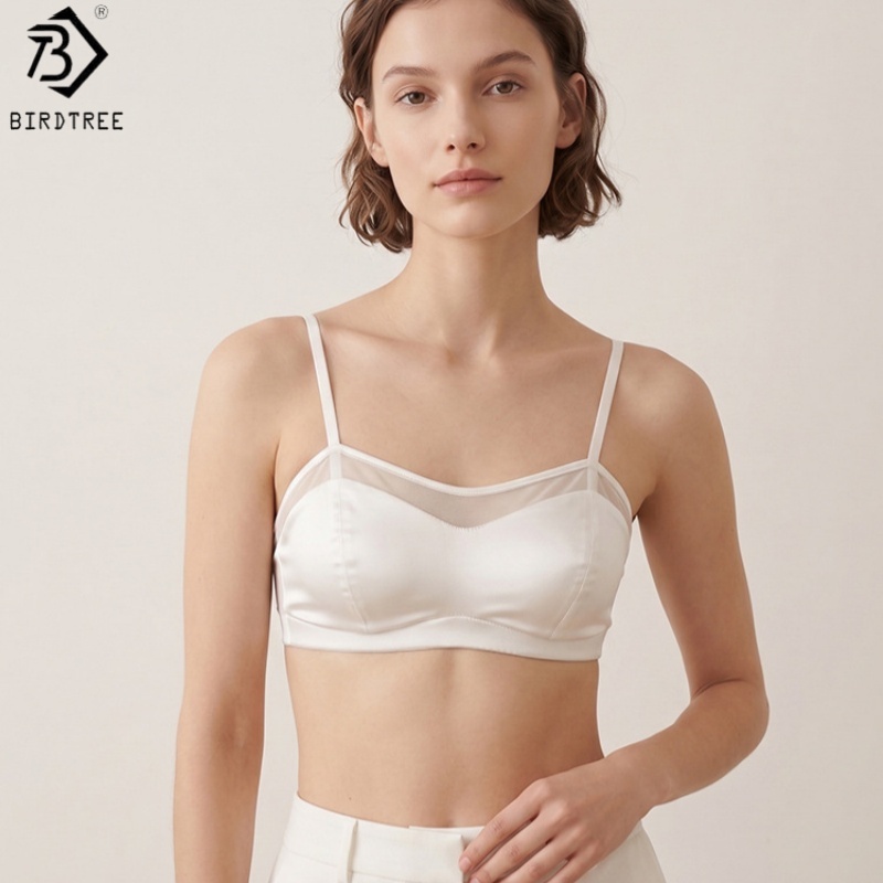 Birdtree, biustonosz 19MM 93%  – Sheer Mesh Bra recenzja i cena